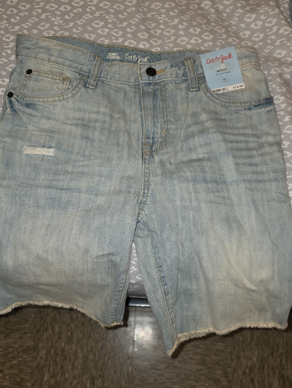 Cat & Jack Light Wash Denim Boys Shorts